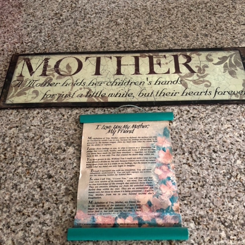 Mother Wall Decor with Floral Accents - Picture 3 of 3